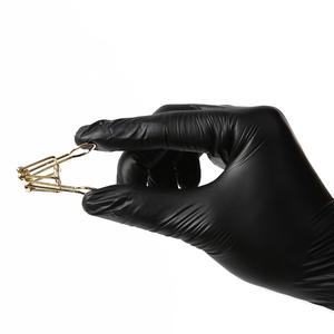 Gants en nitrile noirs jetables de qualité alimentaire, sans poudre, imperméables, de protection pour la cuisine, le tatouage, le salon et le nettoyage - Product Image 2