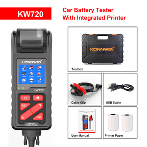 Analyseur de batterie automobile professionnel KW720 avec imprimante intégrée 6V-24V pour GEL AGM plomb-acide <span class=keywords><strong>EFB</strong></span> et Lithium - Product Image 6