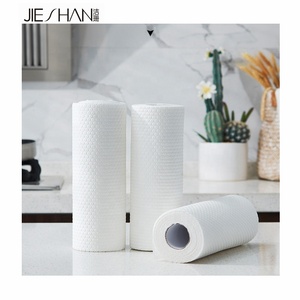 Dùng Mộ<span class=keywords><strong>t</strong></span> Lần Dày Nhà Bếp Giấy Cuộn Thân Thiện Với Môi Khăn Rag Mềm Mại Và Thấm Đa-Mục Đích Lười Biếng Khăn Lau Bụi Vải Cho Sử Dụng Hàng Ngày - Product Image 1
