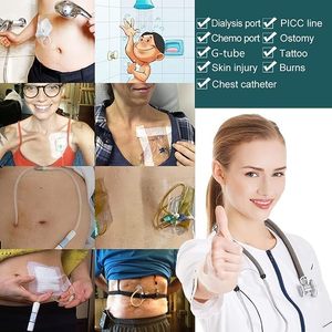 YOJO YJ-SP Venda Adhesiva Transparente para Heridas, Protector de Película Antiadherente, Almohadilla Central Impermeable para Ducha - Product Image 2