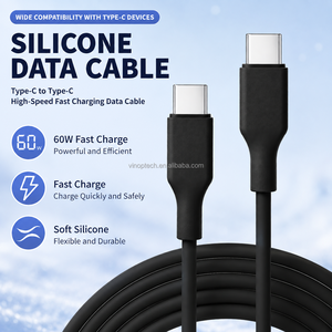 สายชาร์จเร็วแบบซิลิโคน 1.5 เมตร 3A Type-C รองรับ PD60W ใช้ได้กับ <span class=keywords><strong>IOS</strong></span> กล้อง และหูฟัง ขายส่ง - Product Image 4