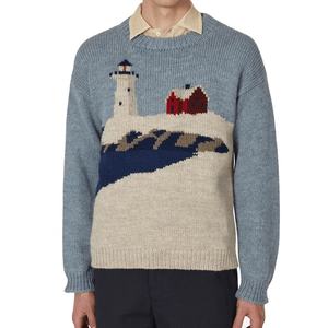 Maglione da Uomo in Misto Cotone Personalizzato 2025, Pullover <span class=keywords><strong>Jacquard</strong></span> di Alta Qualità con Collo Tondo, 7gg, Caldo per l'Inverno, OEM ODM - Product Image 1