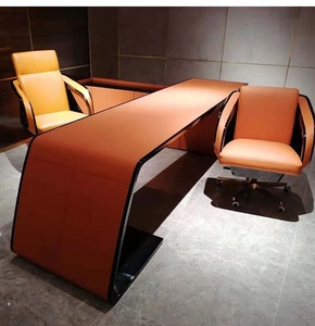 Ý sang trọng da cam bàn điều hành Bàn máy tính bàn phong cách bàn văn phòng cho văn phòng nhà - Product Image 4