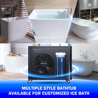 AMBOHR Thérapie de récupération sportive Baignoire glacée Contrôle par APP Wifi Baignoire en acrylique Plongée froide Bain d'athlètes Spa Massage Baignoire à remous