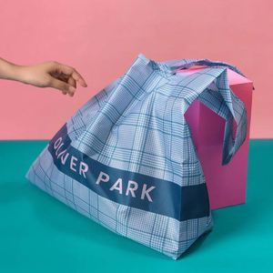 Wholesale Custom Printed Eco-friendly Polyester <b>Folding</b> Extra Large Shoulder Strap Reusable Shopping <b>Bag</b> Promotions - Product Image 4