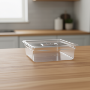 Clear Plastic <b>Food</b> <b>Storage</b> <b>Container</b> with Flip Top Lid, 1/1 Size 15 cm, Polycarbonate Material, Dishwasher Safe, Freshness Prese - Product Image 2