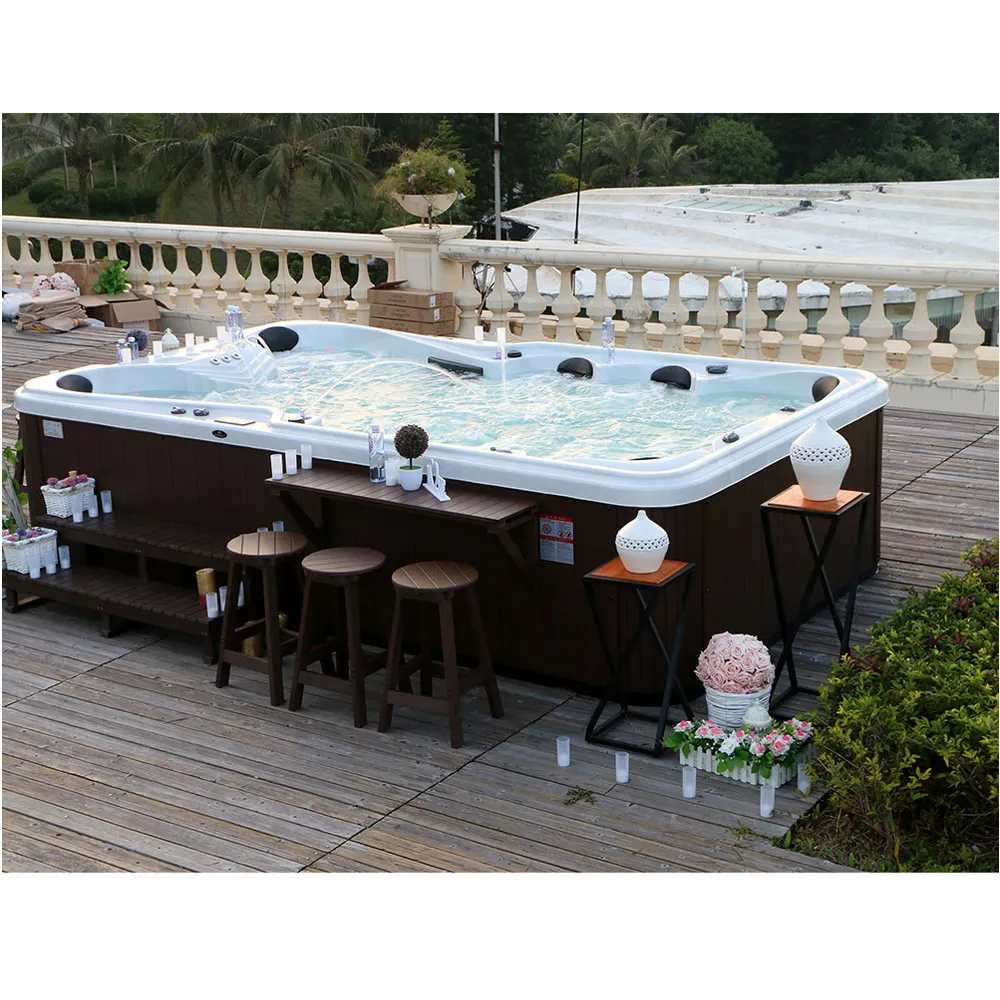 Jacuzzi pour Massage en plein air, bain d'eau, pour Spa, tailles 6, 9, 10 personnes