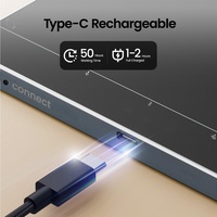 Souris sans fil ergonomique rechargeable JOMAA à trois modes de connexion, pavé tactile optique, gestes multifonctions pour ordinateur portable et ordinateur de bureau