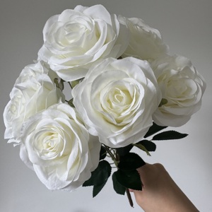 DC061 Dalian Chermy All'Ingrosso Mazzo di Rose Artificiali a 9 Teste Bouquet di Rose di Seta <span class=keywords><strong>Fiori</strong></span> Artificiali da Matrimonio Rose - Product Image 5