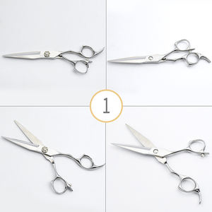 5 "/5.5"/6 "/6.5" ヘアはさみプロの理髪はさみセットカッティング + 薄くなるバーバーシアー - Product Image 2