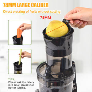 Extracteur de jus lent à large goulot SJ-025 de 78 mm, machine à jus <span class=keywords><strong>Silver</strong></span> <span class=keywords><strong>crest</strong></span> - Product Image 2