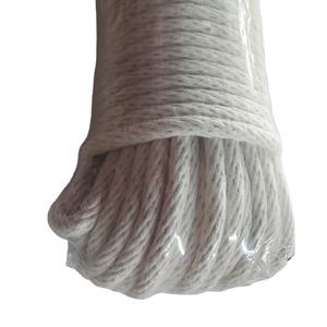 Commerce extérieur 12 brins coton tressé corde noyau filé corde de coton solide blanc rond tressé corde de <span class=keywords><strong>tapisserie</strong></span> - Product Image 5