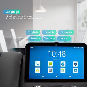 Teléfono <span class=keywords><strong>Fijo</strong></span> DLNA ZT9300 4G Android 10, Teléfono Inalámbrico <span class=keywords><strong>Fijo</strong></span>, Pantalla Táctil Inteligente, Videollamada, Teléfono <span class=keywords><strong>Fijo</strong></span> Giratorio - Product Image 5