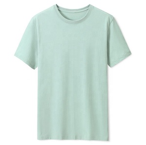 เสื้อยืดคอกลมสีพื้นเรียบง่ายสำหรับผู้ชายและผู้หญิง เสื้อยืดแขนสั้นผ้าฝ้ายสำหรับฤดูร้อน เสื้อผ้าขายส่ง - Product Image 5