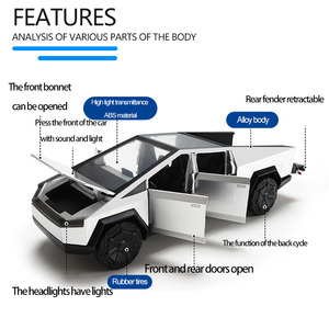 <strong>1</strong>:28 Golden Lighting Alloy <strong>Diecast</strong> Vehicle Toy Sounds Metal Car with <strong>Motorcycle</strong> - Product Image 3