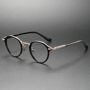 Bragile + sang trọng kính quang học khung kim loại khung kính Retro Eyewear - Product Image 3