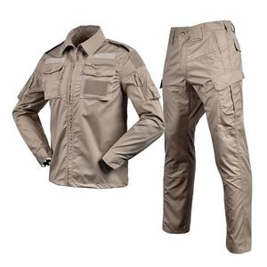 الشركة المصنعة مخصصة متعددة جيب سترة السراويل البدلة التدريب موحدة مخصص تنفس معطف التكتيكية السراويل مجموعة الزي الرسمي - Product Image 1