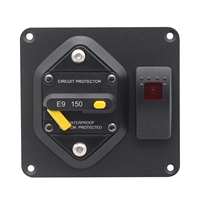 Disjoncteur étanche E9 pour camping-car et bateau, réinitialisable, goujons de 1/4 pouce, protection contre l'allumage pour batterie ou système d'amplification sonore CC, 200A