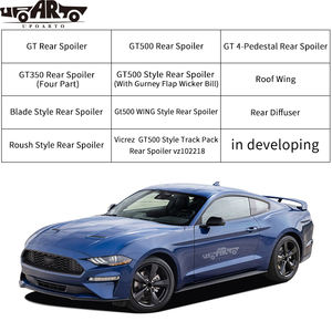 Accessoires extérieurs comprennent un aileron de coffre arrière, un aileron de toit GT, un diffuseur de pare-chocs arrière pour <span class=keywords><strong>Ford</strong></span> <span class=keywords><strong>Mustang</strong></span> - Product Image 2