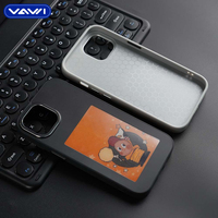 VAWI B287 Coque de téléphone E-ink HD DIY tendance pour iPhone 13 14 15 16 17 Pro Max, étui intelligent NFC E-ink