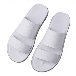 Sandalias Blancas de Tiras Árabes para Hombre, Punta Abierta, Estilo Deslizante, Flexibles, Transpirables, Calzado Casual de Verano - Product Image 3