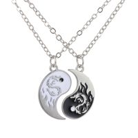 Taiji Couple Collier Alliage Taichi Yin Yang Pendentif Collier Darek pro milence nebo nahrdelnik pro par