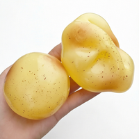 Mainan Squishy Kentang 9cm, Cangkang Bola Kosong untuk DIY, Mainan Remas Penghilang Stres, Logo Custom, Hadiah Pereda Kecemasan