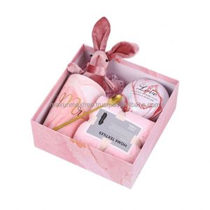 New Product Ideas 2023 Cute Beautiful Anniversary Gift Set with Bunny Coffee <b>Cup</b> Towel Customizable Colors for Girlfriend Lovers - Product Image 2