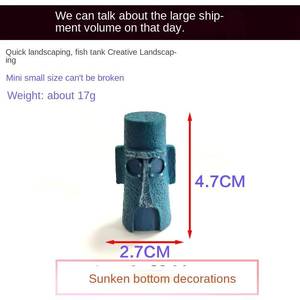 Aquarium-Dekoration SpongeBob Krusty <span class=keywords><strong>Krab</strong></span> Perfekt für Fische zum Schwimmen und Umherkriechen Vollfarbige 6-Zoll-Dekoration - Product Image 5