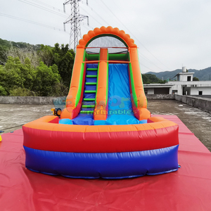 Tobogán acuático comercial para niños con piscina inflable para el patio trasero. - Product Image 2