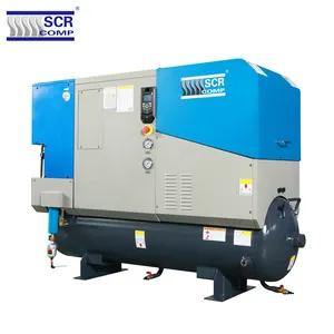 Kompresor Udara Sekrup 7 8 10 Bar Pabrikan Cina untuk Mesin Pemotong Laser