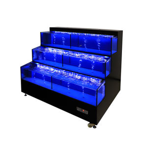 Custom Square Eco-Friendly Peixe Guangdong Atacado Mini Guppy <span class=keywords><strong>Betta</strong></span> Empilhável Ultra Clear Glass Aquarium Customizável Tamanho - Product Image 5