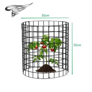 Maille de protection en fil soudé revêtue de PVC vinyle, calibre 18, 1 pouce x 1 pouce, 60 pouces x 100 pieds, protection pour <span class=keywords><strong>tronc</strong></span> d'<span class=keywords><strong>arbre</strong></span>, jardin, plantes, fleurs, arbres - Product Image 3