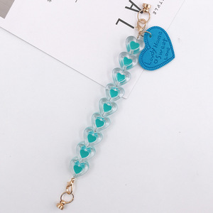 Cadena con <span class=keywords><strong>abalorio</strong></span> para teléfono móvil, cadena personalizable con forma de corazón para iphone y smartphone - Product Image 4