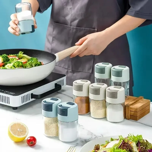 Bocaux à épices pour cuisine, salière et poivrière, organiseur d'assaisonnements, gadget pour barbecue - Product Image 4