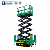 Plateforme élévatrice hydraulique tout-terrain 8m 320kg pour terrains boueux - Prix de gros - Offre spéciale