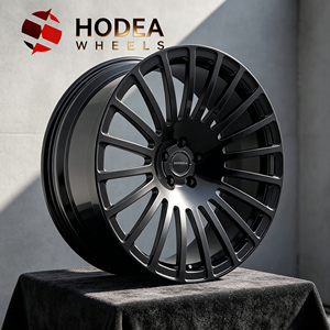 Rines de Aleación Forjados de Lujo con <span class=keywords><strong>5</strong></span> Birlos y Acabado Negro Brillante para Mercedes, Bentley, Rolls Royce, Personalizables en PCD, ET y Acabado - Product Image 2