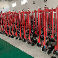 Cric hydraulique pneumatique de levage pour camions lourds de 50 à 80 tonnes, rouge, de haute qualité, certifié CE ISO, en acier
