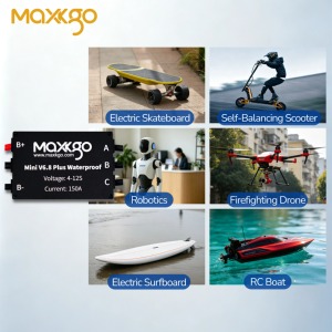 Contrôleur de vitesse électronique (ESC) Maxkgo IP68 étanche et durable, Mini FSESC6.8 Plus 150A pour Efoil, Ejet Boat, <span class=keywords><strong>Esurf</strong></span>, utilisation en extérieur - Product Image 3