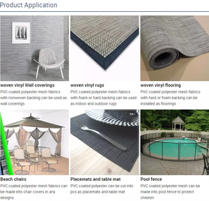 Tela de Malla Teslin de PVC de 1000 Denier, Resistente a los Rayos UV, al Fuego y al Moho, 100% Poliéster, para Cortinas de Exterior y Accesorios para Bolsos - Product Image 3