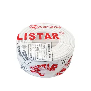 Pas cher prix 2*2.5 fil Flexible couleur blanche câble électrique câble d'alimentation fil