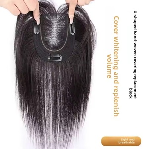 Extensiones de flequillo postizas con clip Topper Wigs, flequillo de <span class=keywords><strong>cabello</strong></span> <span class=keywords><strong>natural</strong></span> para mujeres - Product Image 1