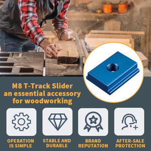 Glissière en aluminium M8 pour rail en T, écrou en T, glissière à rainure en T pour outil de travail du bois, rails de type 30/45, gabarits, fixation par fente à vis - Product Image 6