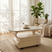Table basse en bois pour salon, mobilier de maison moderne, combinaison circulaire, écologique, durable, facile à nettoyer, luxe léger, minimaliste