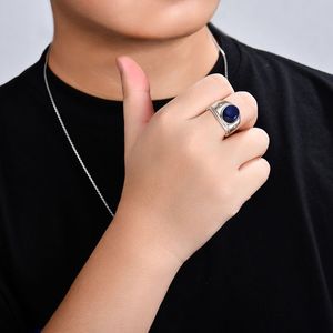 Nhẫn Nam Bạc 925 Mặt Onyx Đen Tự Nhiên Thiết Kế Tùy Chỉnh Nhẫn Nhựa Và Tro Bán Buôn Trang Sức - Product Image 2