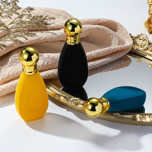 30ml Thủy Tinh Độc Đáo đổ xô chai nước hoa không thường xuyên hình dạng giọt nước bơm phun nắp vàng cần thiết chất lỏng Màn hình in ấn - Product Image 4