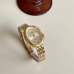 Reloj de Pulsera Vintage, Exquisito Reloj Dorado, Reloj de Cuarzo Ovalado de Moda de Lujo Ligero, Joyería para Mujeres y Niñas, Regalo de Verano - Product Image 6