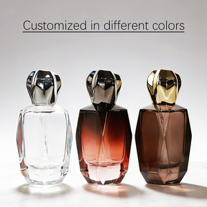 Flacon de parfum en verre losange <span class=keywords><strong>irrégulier</strong></span> à facettes dégradées, luxe léger, 50 ml, personnalisable, faible MOQ - Product Image 5