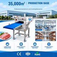 Machine à trancher la viande industrielle automatique Xibao pour viande, capacité de 300 à 500 kg/h, lames en acier allié, épaisseur personnalisable