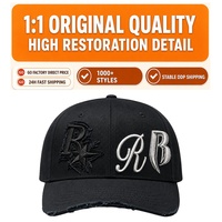 Gorras de Béisbol Personalizadas con Bordado 3D, Gorra de 5 Paneles de Gamuza con Logotipo Bordado y Visera Curva, Gorras con Diseño de Barba